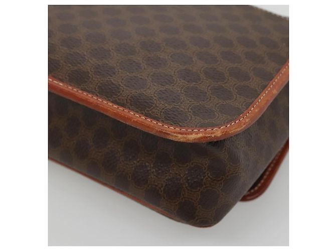 Céline Borsa a spalla in tela Macadam CELINE in pelle PVC marrone oro Auth 116805 D'oro - vista 15