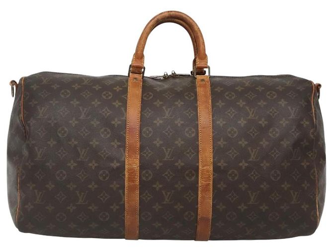 LOUIS VUITTON Monogram Keepall Bandouliere 55 Bolsa Boston M41414 LV Auth BD1228 - vista 13