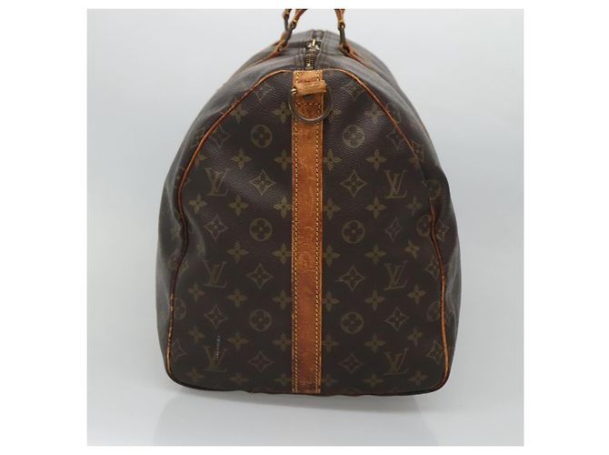 LOUIS VUITTON Monogram Keepall Bandouliere 55 Bolsa Boston M41414 LV Auth BD1228 - vista 3