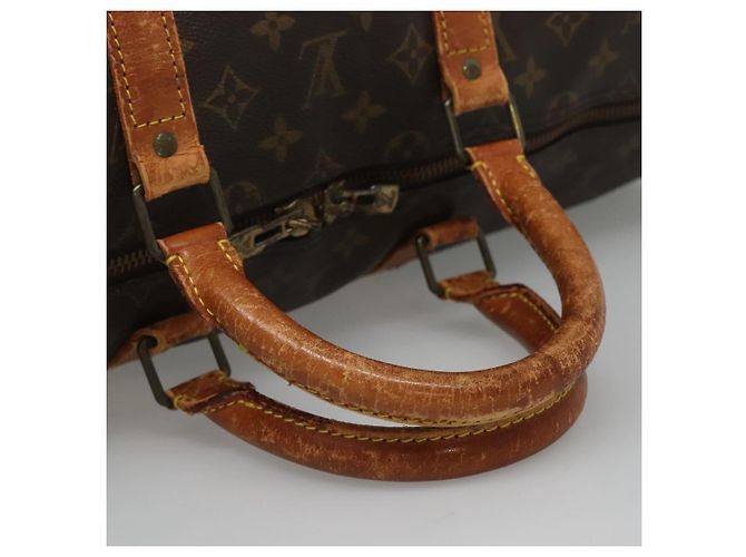 LOUIS VUITTON Monogram Keepall Bandouliere 55 Bolsa Boston M41414 LV Auth BD1228 - vista 7