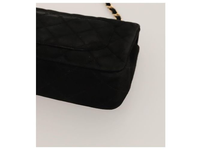 CHANEL Matelasse 20 Chain Shoulder Bag Suede Black Gold CC Auth 116698 Nero D'oro - vista 15