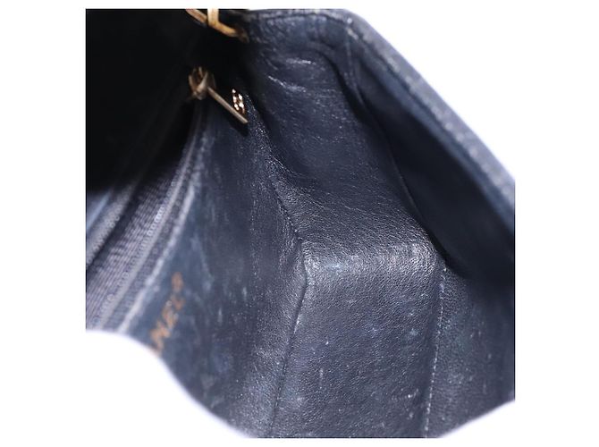 CHANEL Matelasse 20 Chain Shoulder Bag Suede Black Gold CC Auth 116698 Nero D'oro - vista 19