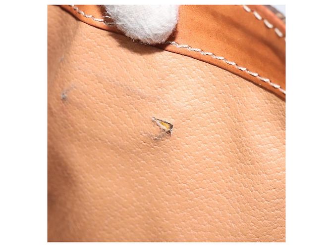 Céline Borsa a mano in tela Macadam CELINE in pelle PVC marrone oro Auth MY371 D'oro - vista 11