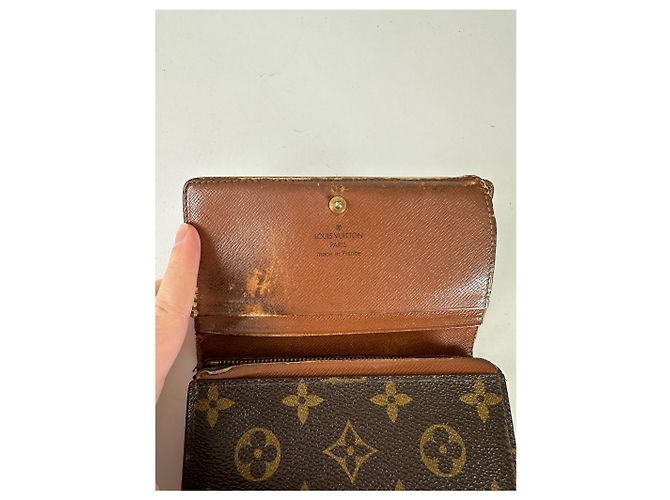 Vintage Louis Vuitton Leather Monogram Wallet Brown - view 3