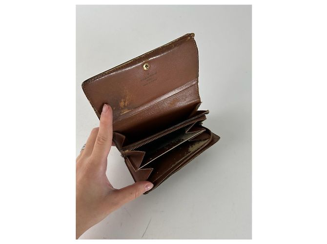 Vintage Louis Vuitton Leather Monogram Wallet Brown - view 4