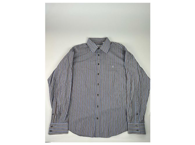 Camisa listrada vintage Yves Saint Laurent Multicor - vista 9
