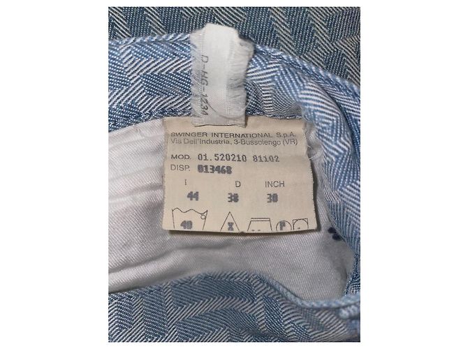 Fendi Hellblaue Zucca Monogramm Jeanshose - Ansicht 3