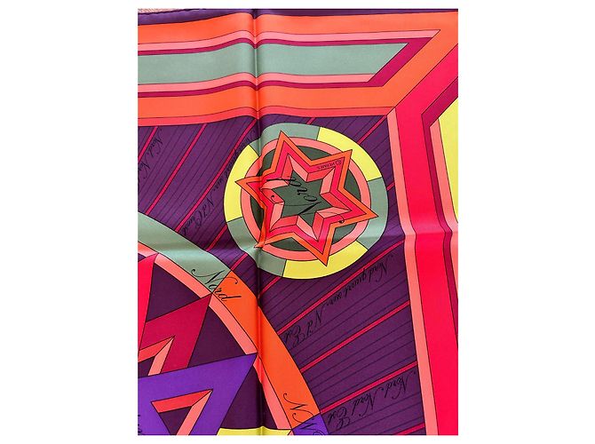 Hermès Seidenschal Rose der Winde 90cm - Ansicht 6