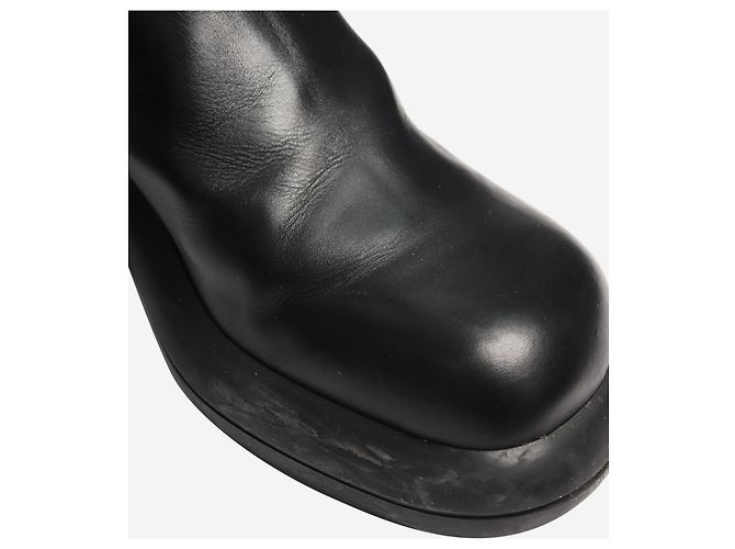 Jil Sander Schwarze Leder Chelsea Boots - EU 39,5 - Ansicht 4