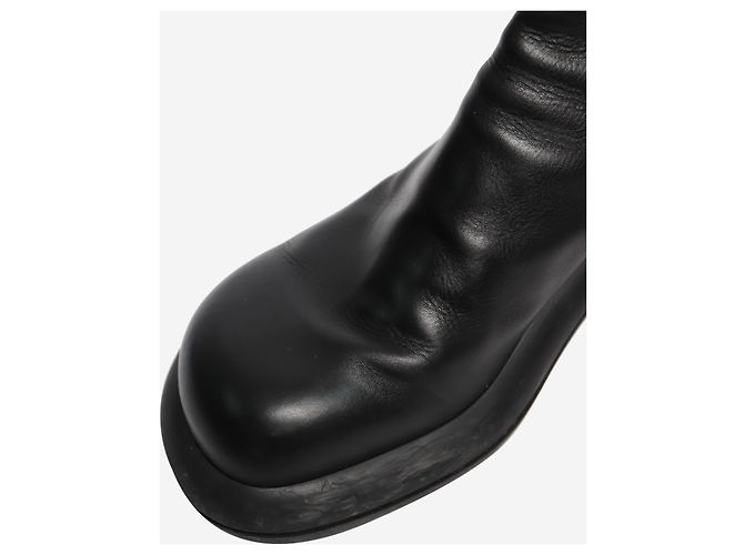 Jil Sander Schwarze Leder Chelsea Boots - EU 39,5 - Ansicht 5
