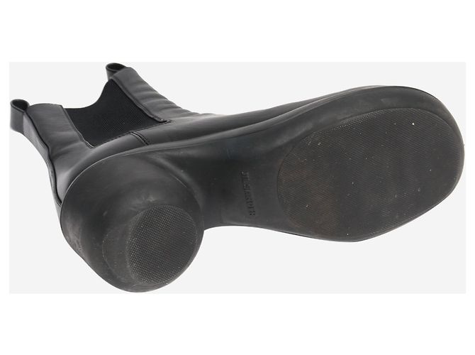 Jil Sander Schwarze Leder Chelsea Boots - EU 39,5 - Ansicht 6