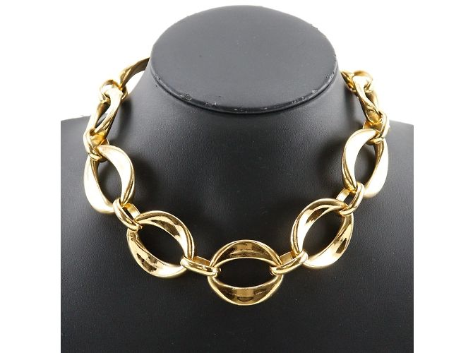 Collana choker in catena placcata oro Chanel D'oro - vista 2