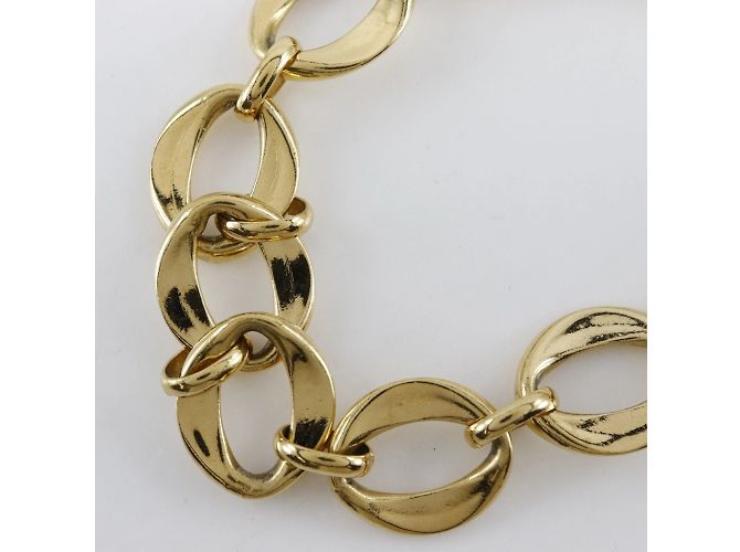Collana choker in catena placcata oro Chanel D'oro - vista 3