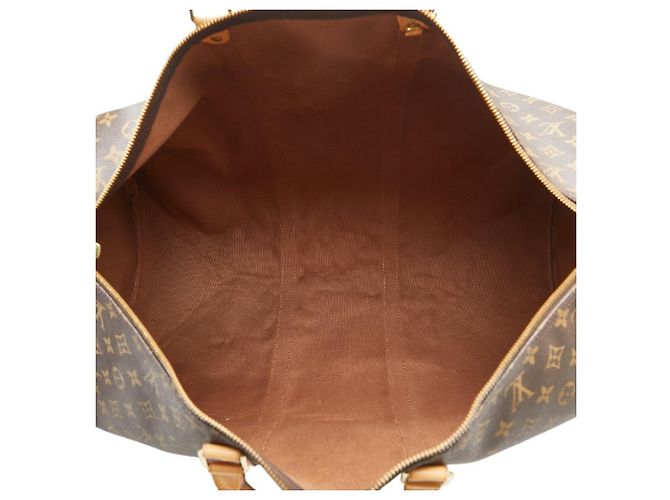 Borsa Boston Keepall 60 Monogram Louis Vuitton Marrone - vista 10