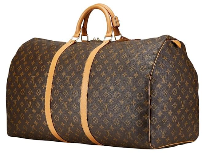 Borsa Boston Keepall 60 Monogram Louis Vuitton Marrone - vista 2