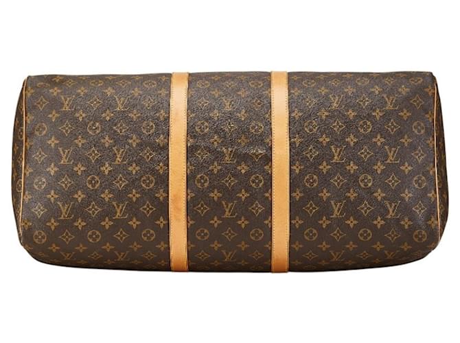 Borsa Boston Keepall 60 Monogram Louis Vuitton Marrone - vista 3