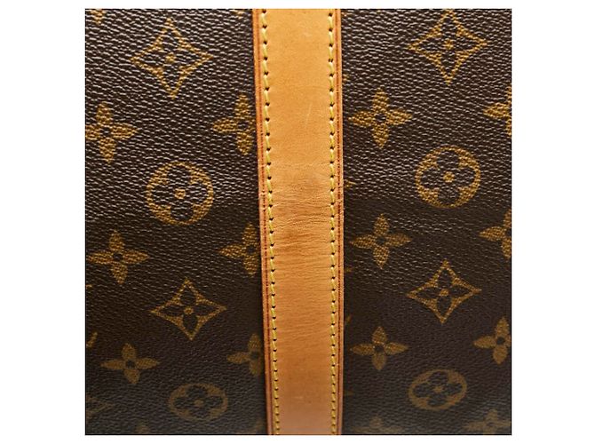 Borsa Boston Keepall 60 Monogram Louis Vuitton Marrone - vista 8