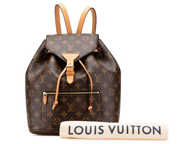 Zaino Montsouris Monogram Louis Vuitton Marrone Monogramma - vista 13