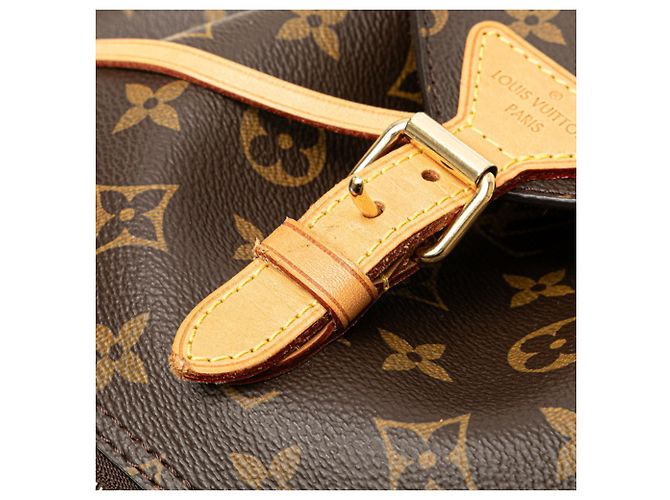 Zaino Montsouris Monogram Louis Vuitton Marrone Monogramma - vista 7