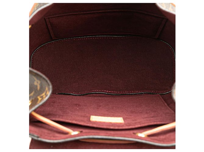 Zaino Montsouris Monogram Louis Vuitton Marrone Monogramma - vista 9