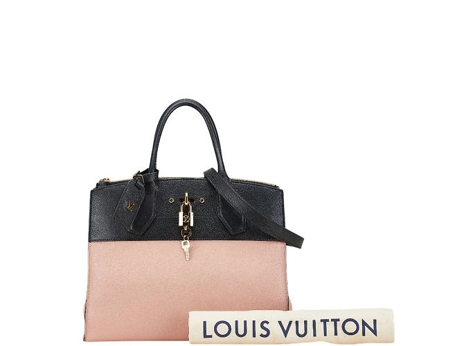 Borsa City Steamer MM di Louis Vuitton Nero Beige - vista 13