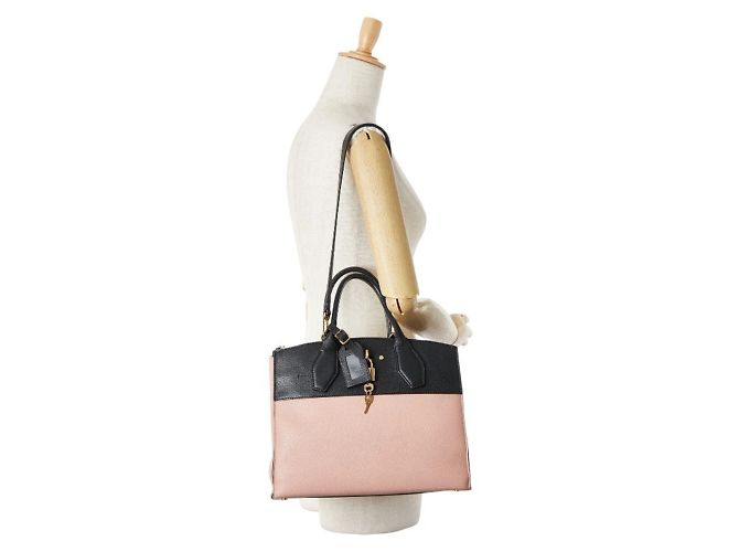 Borsa City Steamer MM di Louis Vuitton Nero Beige - vista 14
