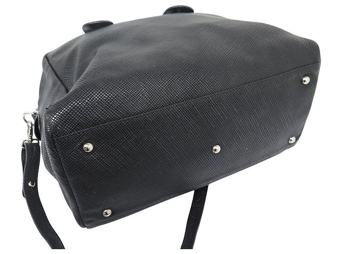 BORSA LONGCHAMP QUADRI 1206786001 IN PELLE GRAIN NERA CON TRACOLLA - vista 5
