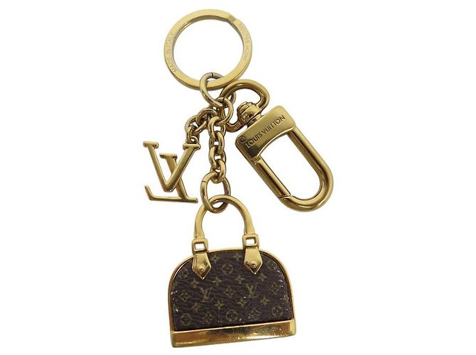 LOUIS VUITTON KEYCHAIN ALMA MONOGRAM M01799 BAG KEY RING Golden - view 2