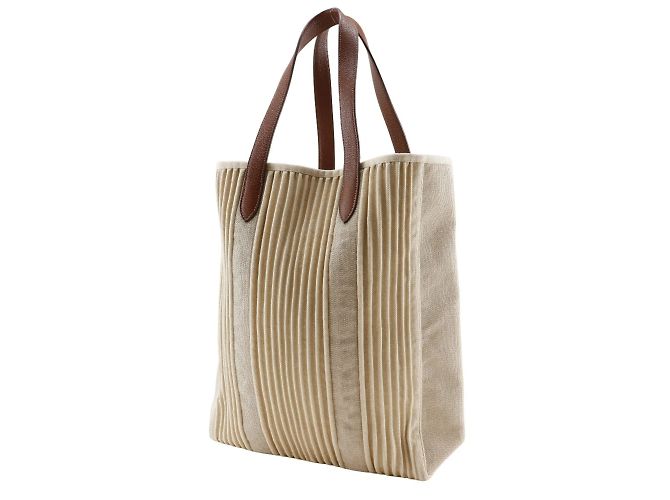 Hermès Cabas Calicut Tasche Beige - Ansicht 2