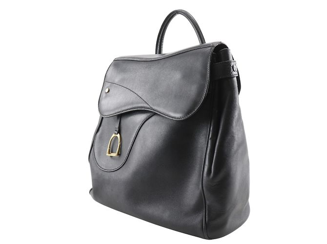 Zaino nero in pelle di vitello Gucci - vista 2