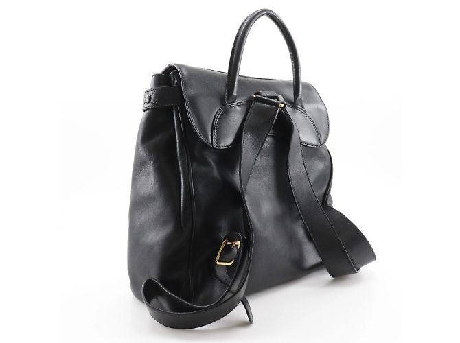 Zaino nero in pelle di vitello Gucci - vista 3