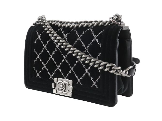 Borsa a Spalla Chanel Boy Chanel 25 Nero - vista 2