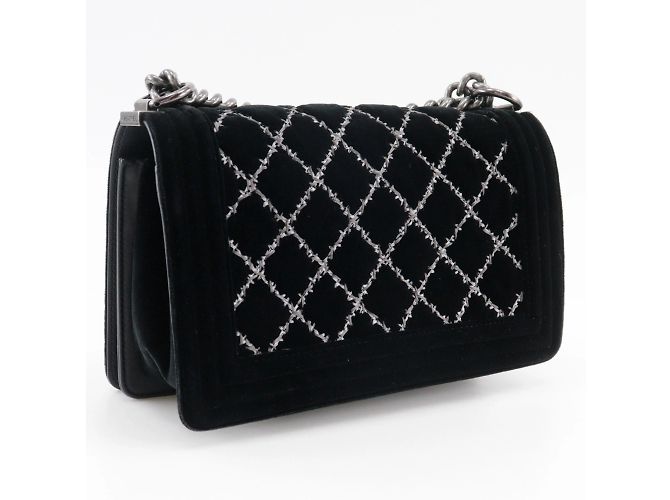 Borsa a Spalla Chanel Boy Chanel 25 Nero - vista 3