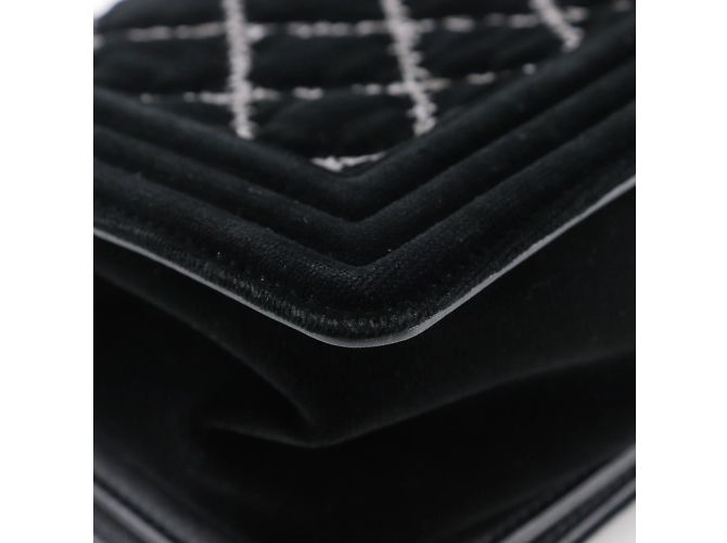 Borsa a Spalla Chanel Boy Chanel 25 Nero - vista 6
