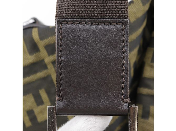 Borsa a Spalla Fendi Zucca Marrone - vista 10