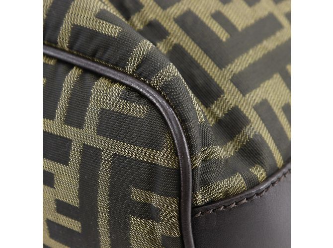 Borsa a Spalla Fendi Zucca Marrone - vista 5