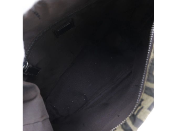 Borsa a Spalla Fendi Zucca Marrone - vista 6