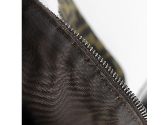 Borsa a Spalla Fendi Zucca Marrone - vista 8
