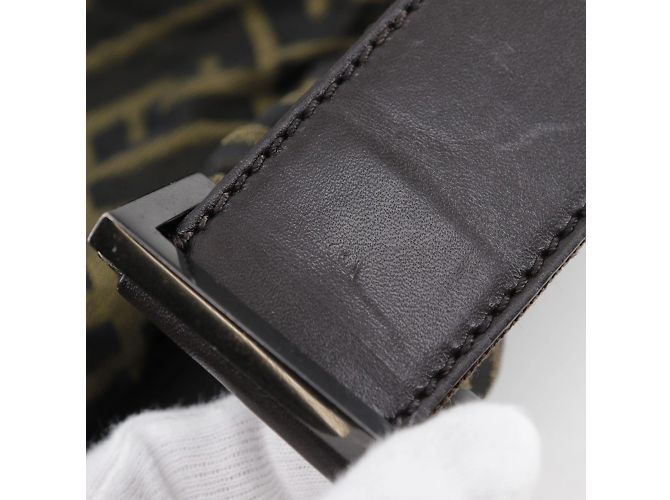 Borsa a Spalla Fendi Zucca Marrone - vista 9