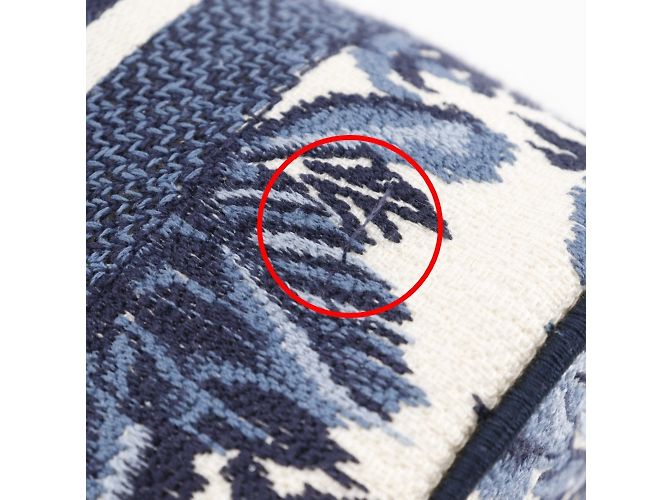 Borsa da viaggio Dior Christian Dior Bianco Blu navy - vista 12
