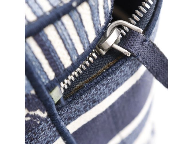 Borsa da viaggio Dior Christian Dior Bianco Blu navy - vista 14