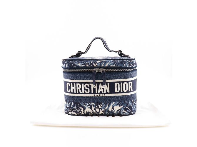 Borsa da viaggio Dior Christian Dior Bianco Blu navy - vista 15