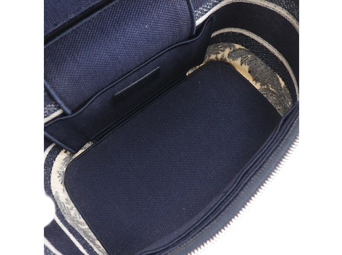 Borsa da viaggio Dior Christian Dior Bianco Blu navy - vista 7