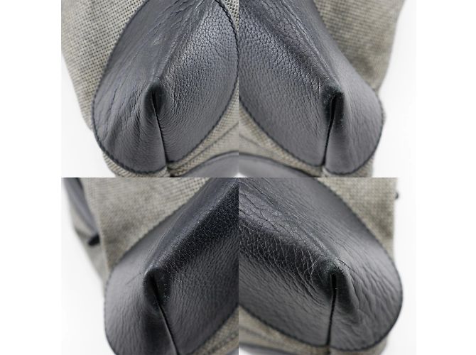 Bottega Veneta Canvas- und Leder-Shopper Braun Schwarz - Ansicht 4