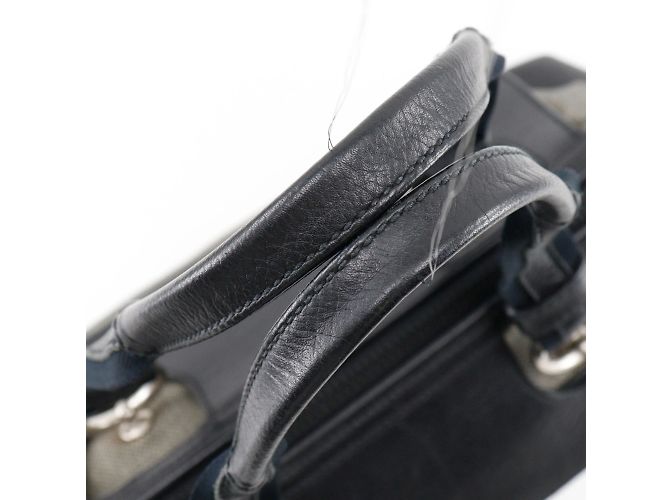 Bottega Veneta Canvas- und Leder-Shopper Braun Schwarz - Ansicht 5