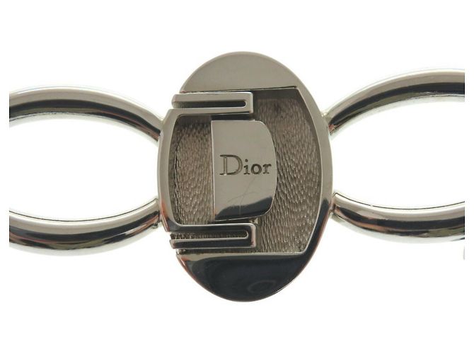 Collana in finta perla grigia e argento di Christian Dior Marrone - vista 9