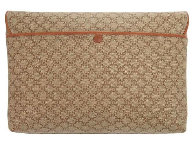 Céline Borsa a spalla beige Celine Macadam - vista 3