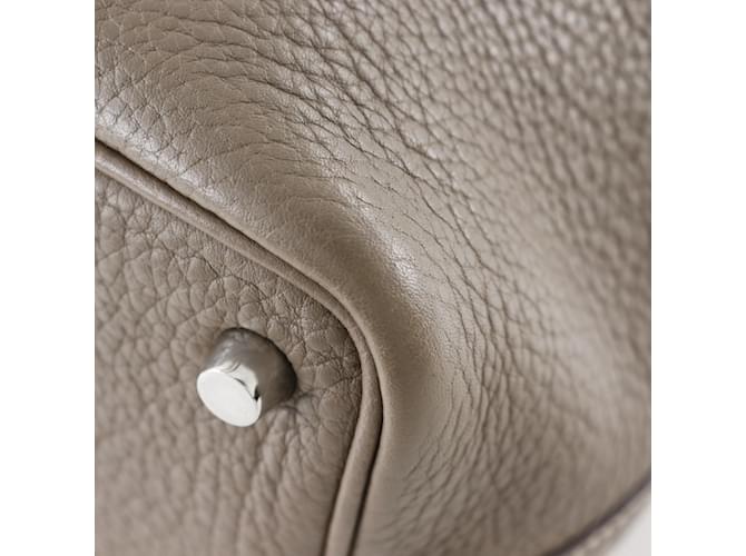 Hermès Borsa Hermes Picotin Lock 18 PM Taupe - vista 5
