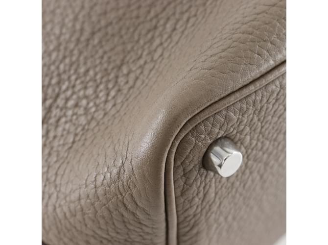 Hermès Borsa Hermes Picotin Lock 18 PM Taupe - vista 6