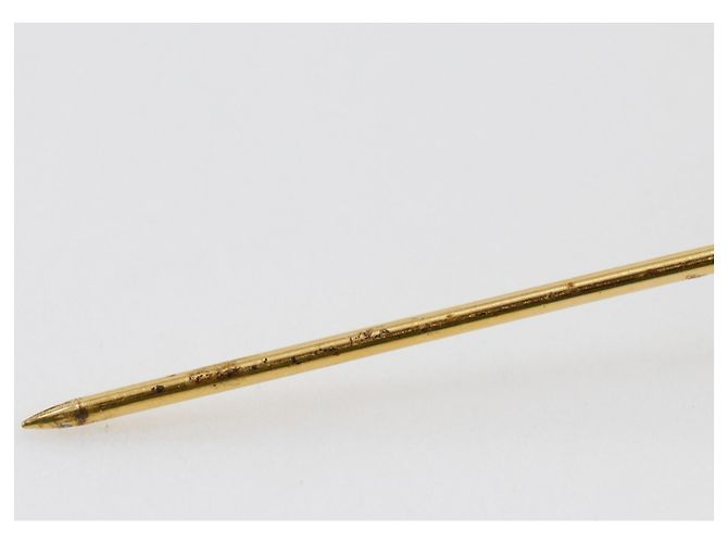 Spilla in catena placcata oro con marchio COCO di Chanel D'oro - vista 6